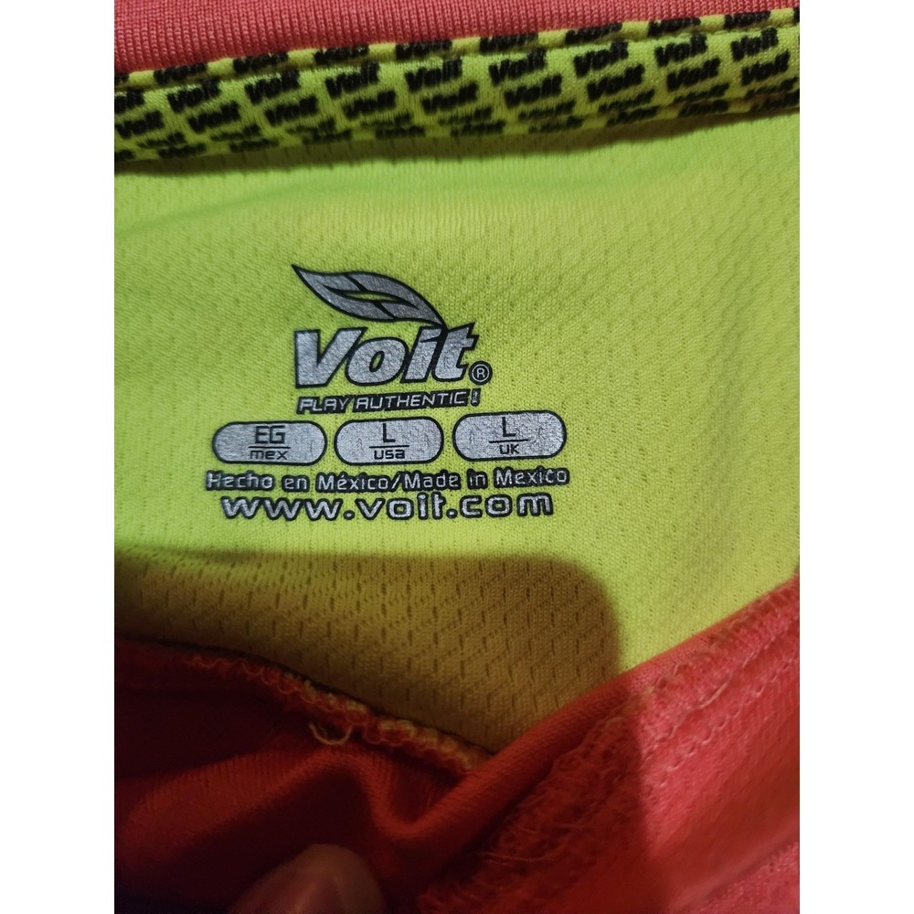 Mexico Soccer Jersey Mens Large Orange Voit Referee Shirt Football Futbol Mexico - Picture 4 of 7